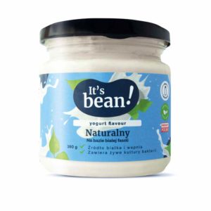 jogurt wegański z białej fasoli o smaku naturalnym